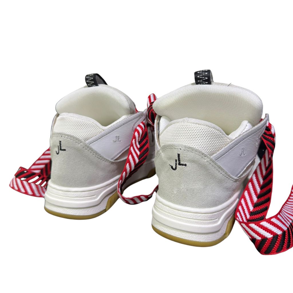 Jammers London Sneakers Cambridge Bianco Laccio Rosso