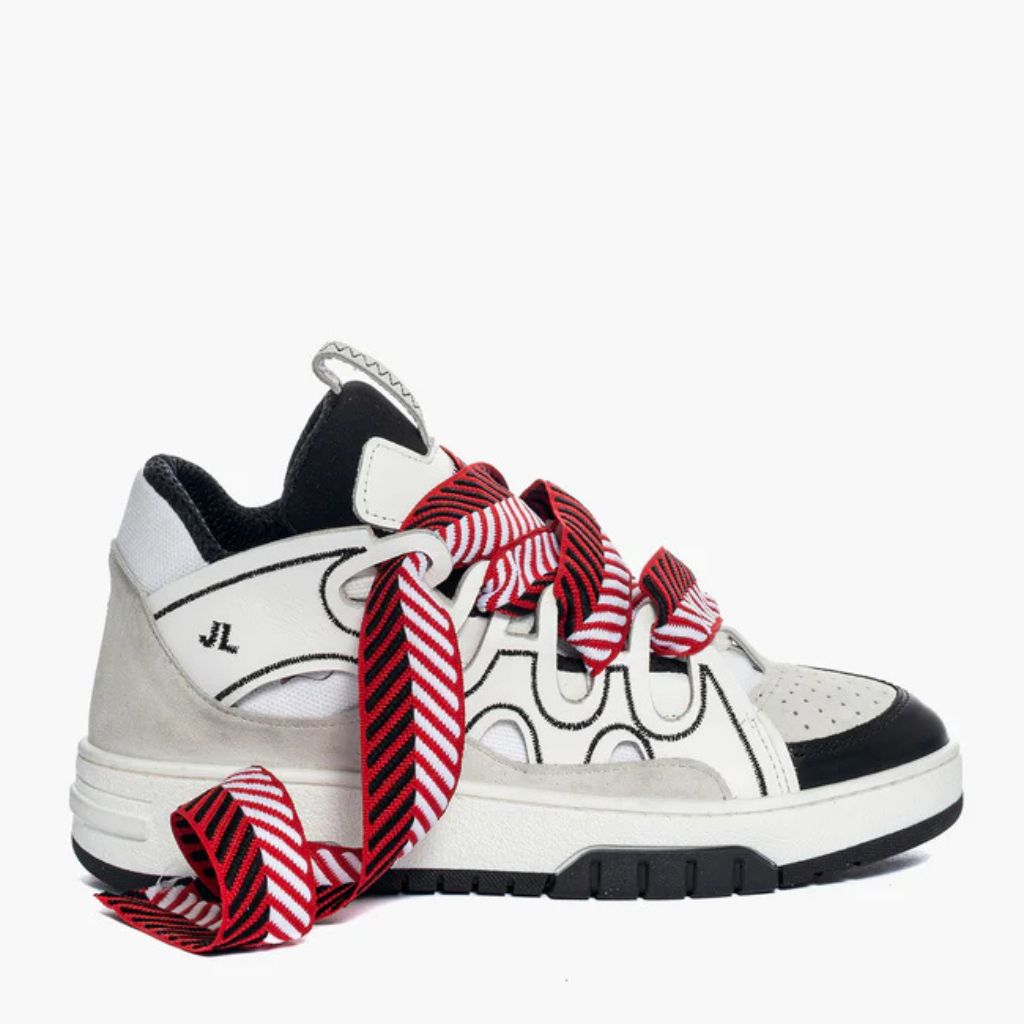 Jammers London Sneakers Cambridge Bianco Laccio Rosso