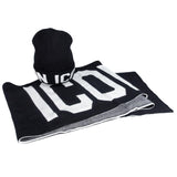 ICON Box Cappello + Sciarpa Nero Logo Grande ICXF2W6B0X3