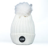 ICON Cappello Pon Pon Bianco ICXF2W6A008