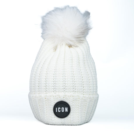 ICON Cappello Pon Pon Bianco ICXF2W6A008