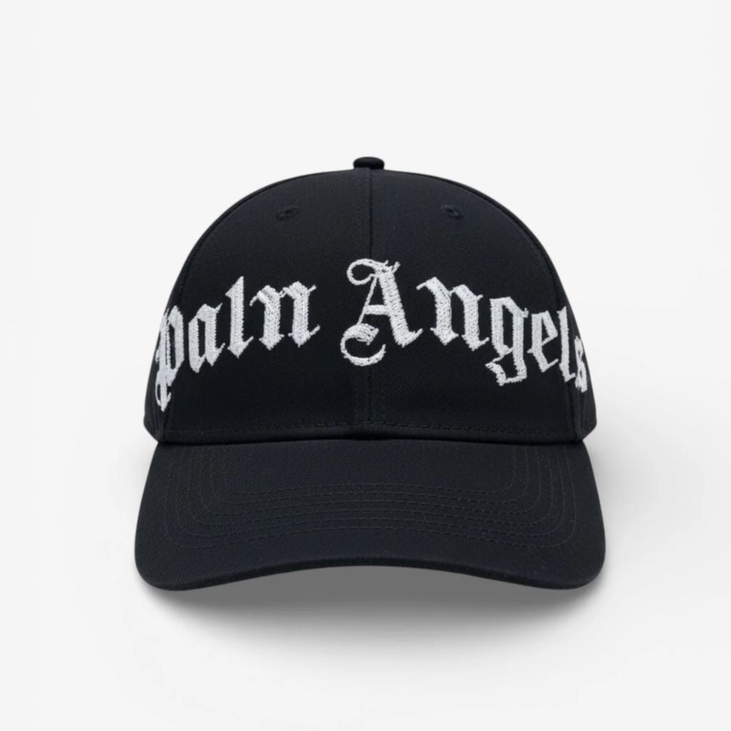 Palm Angels Cappello Nero Logo Grande PMLB104S26FAB003 1003