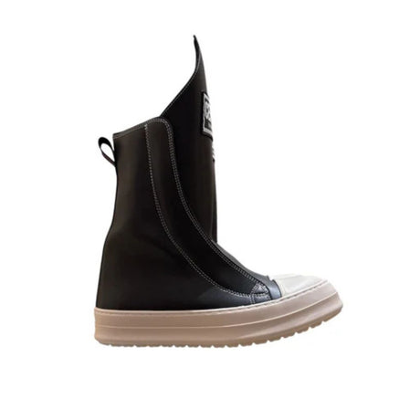 Censored Stivaletto Nero in Pelle