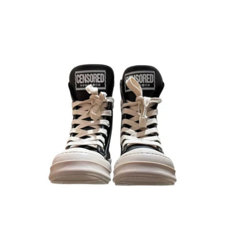 Censored Stivaletto Nero in Pelle