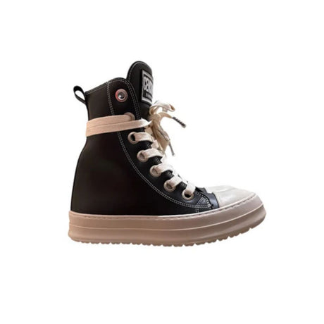 Censored Stivaletto Nero in Pelle