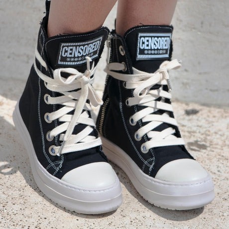 Censored Stivaletto Nero in Tela
