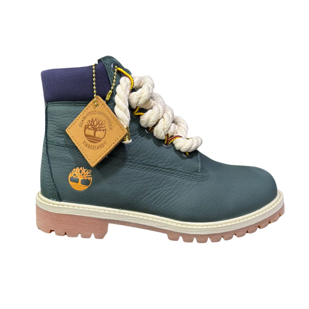 Timberland Stivaletto Premium Verde Corda Beige Tag Giallo TB0A6BET EO6