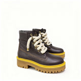 Jammers London Platform Stone Street Dark Brown Corda Beige