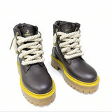 Jammers London Platform Stone Street Dark Brown Corda Beige