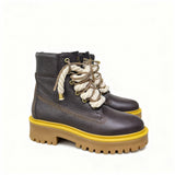 Jammers London Platform Stone Street Dark Brown Corda e Brillantini