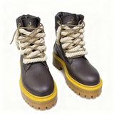 Jammers London Platform Stone Street Dark Brown Corda e Brillantini