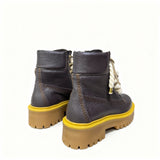 Jammers London Platform Stone Street Dark Brown Corda e Brillantini