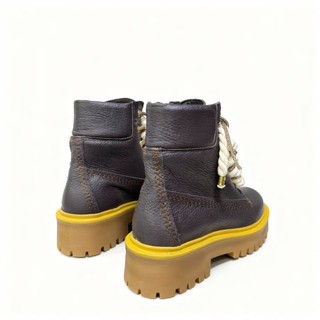 Jammers London Platform Stone Street Dark Brown Corda e Brillantini