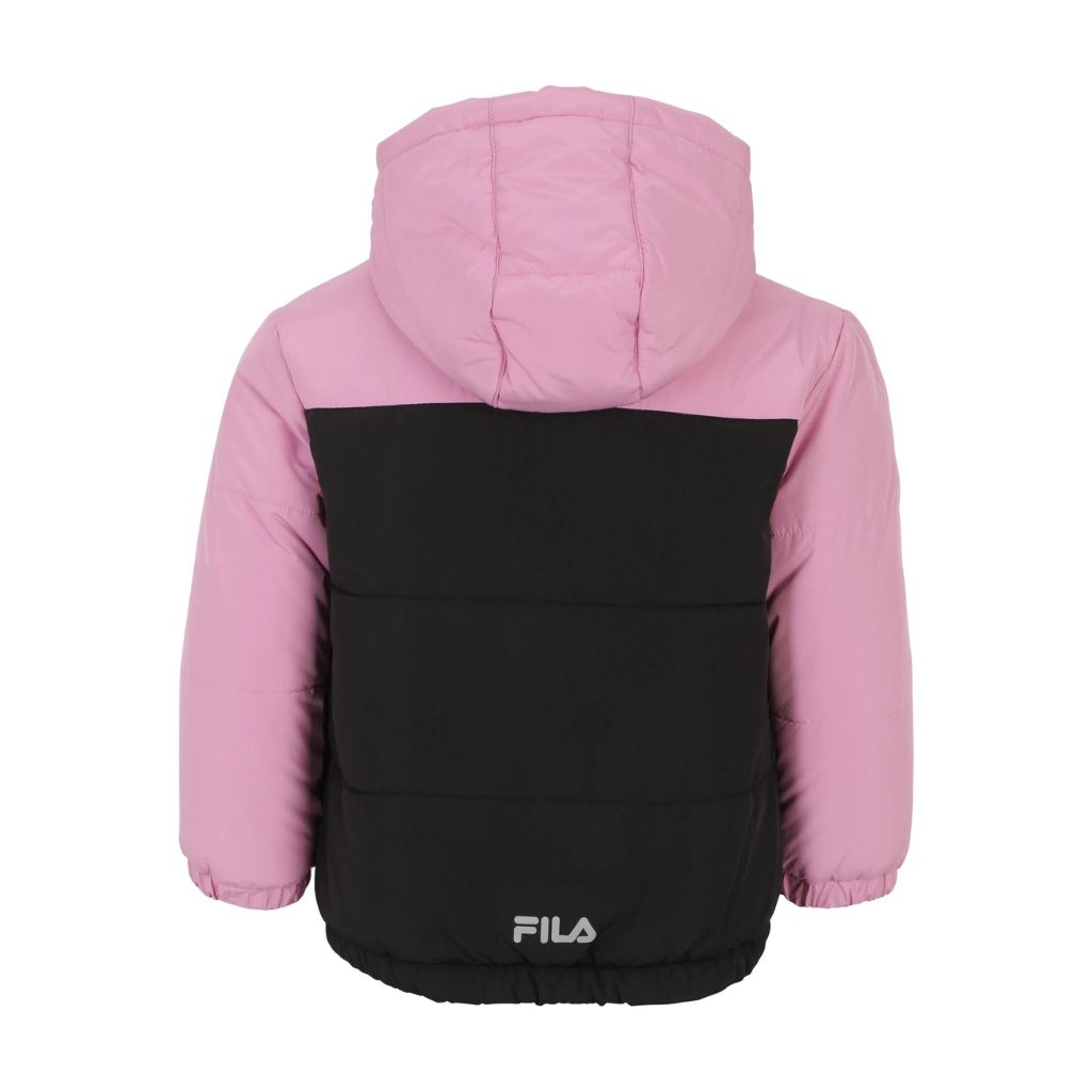 Fila Giubbotto Berkenthin Baby Nero/Rosa Fak0246 - 43199