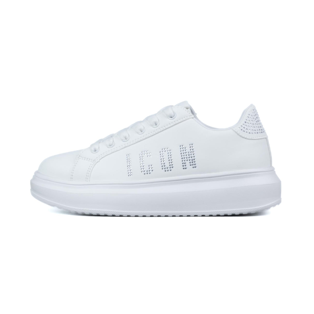 ICON Sneakers Bianco Strass Argento IC04751SD