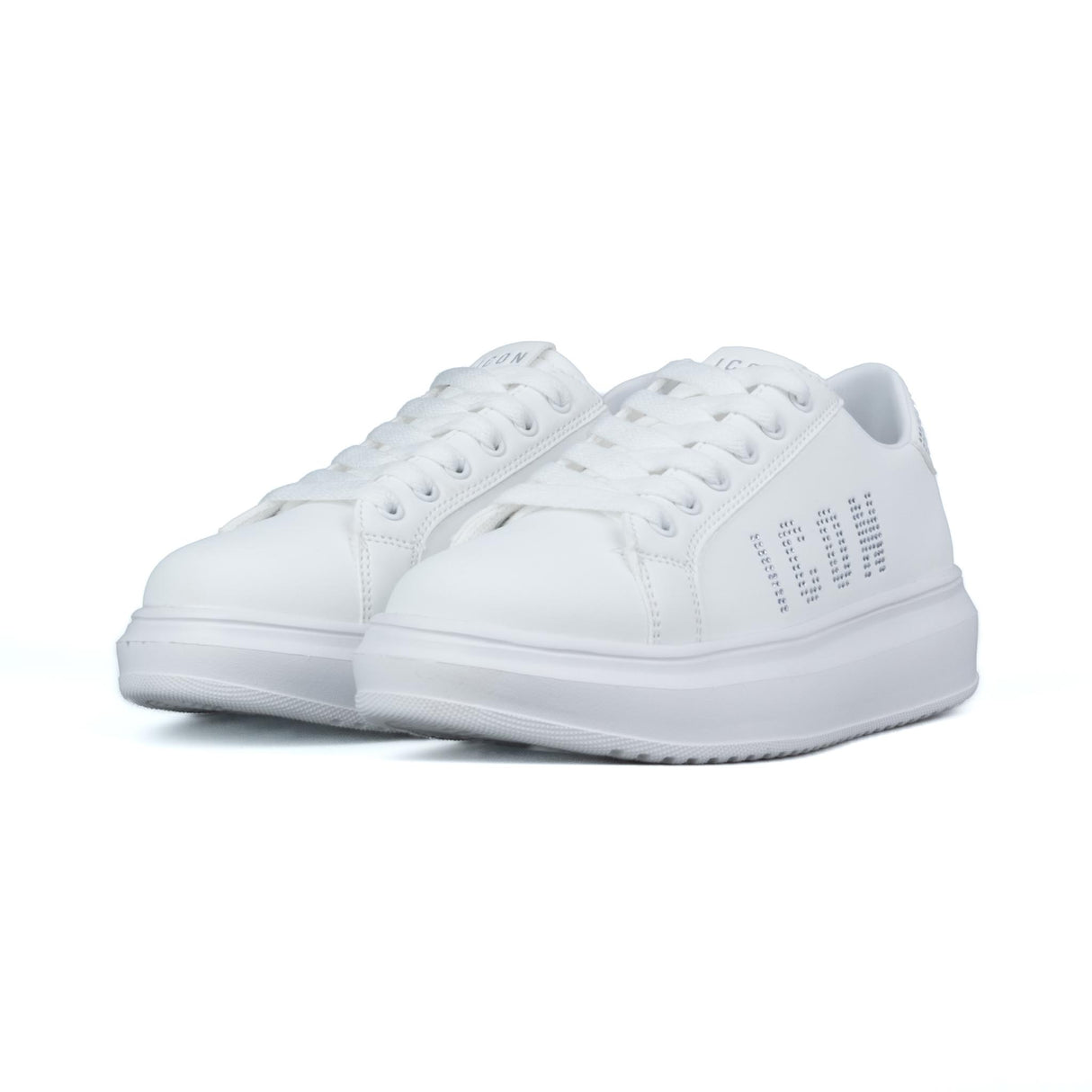 ICON Sneakers Bianco Strass Argento IC04751SD