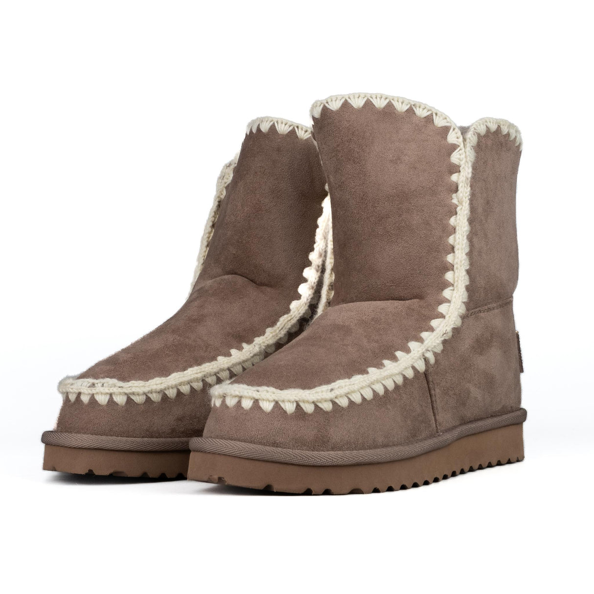 ICON Stivale Pelliccia Camoscio Tortora IC04412SD