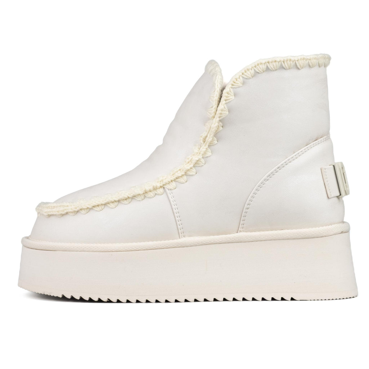 ICON Stivale Platform Pelliccia Bianco Animalier IC05266SD