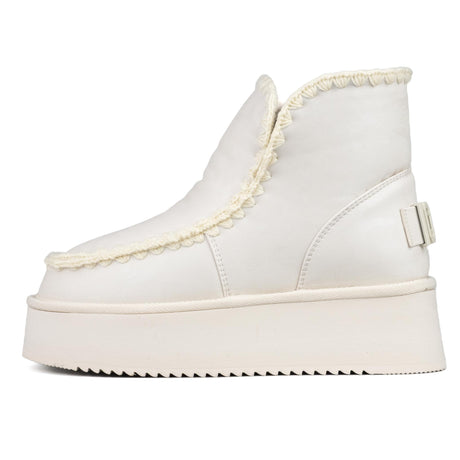 ICON Stivale Platform Pelliccia Bianco Animalier IC05266SD