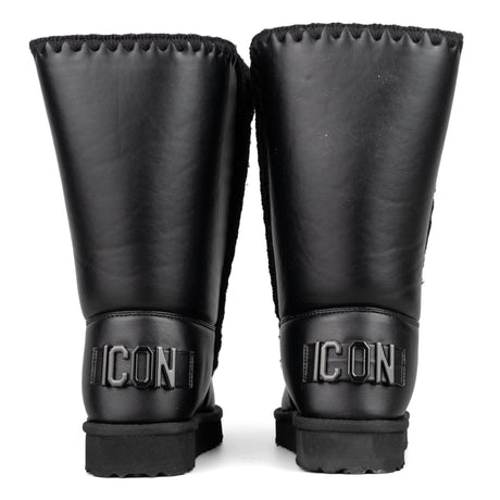 ICON Stivale Pelliccia Eco-pelle Nero IC7104SD