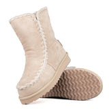 ICON Stivale Pelliccia Camoscio Beige IC04412SDN