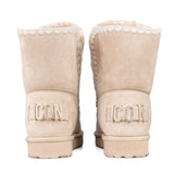 ICON Stivale Pelliccia Camoscio Beige IC04412SDN