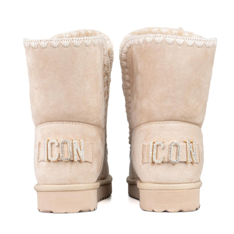 ICON Stivale Pelliccia Camoscio Beige IC04412SDN