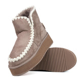 ICON Stivale Platform Pelliccia Taupe IC05265SD