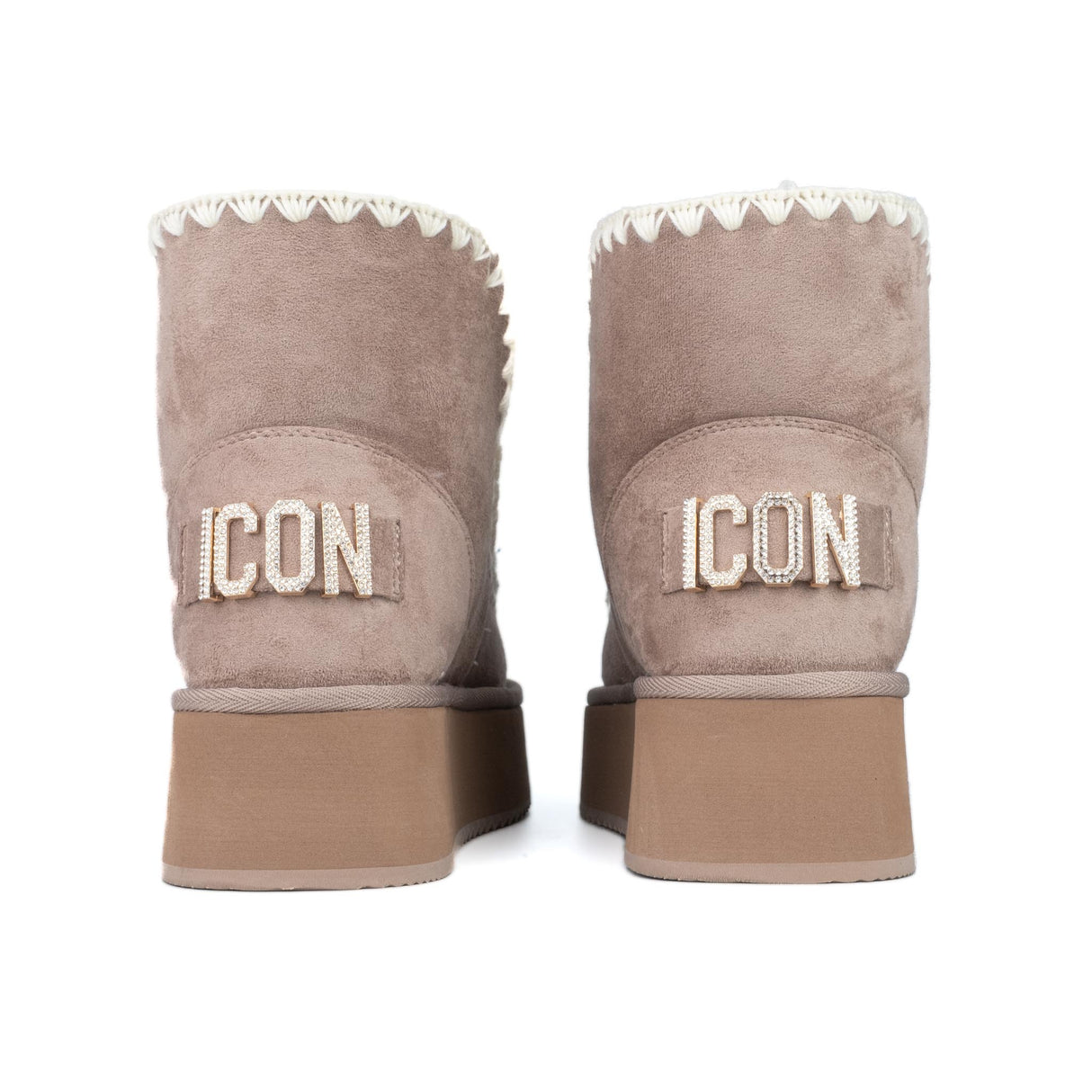 ICON Stivale Platform Pelliccia Taupe IC05265SD
