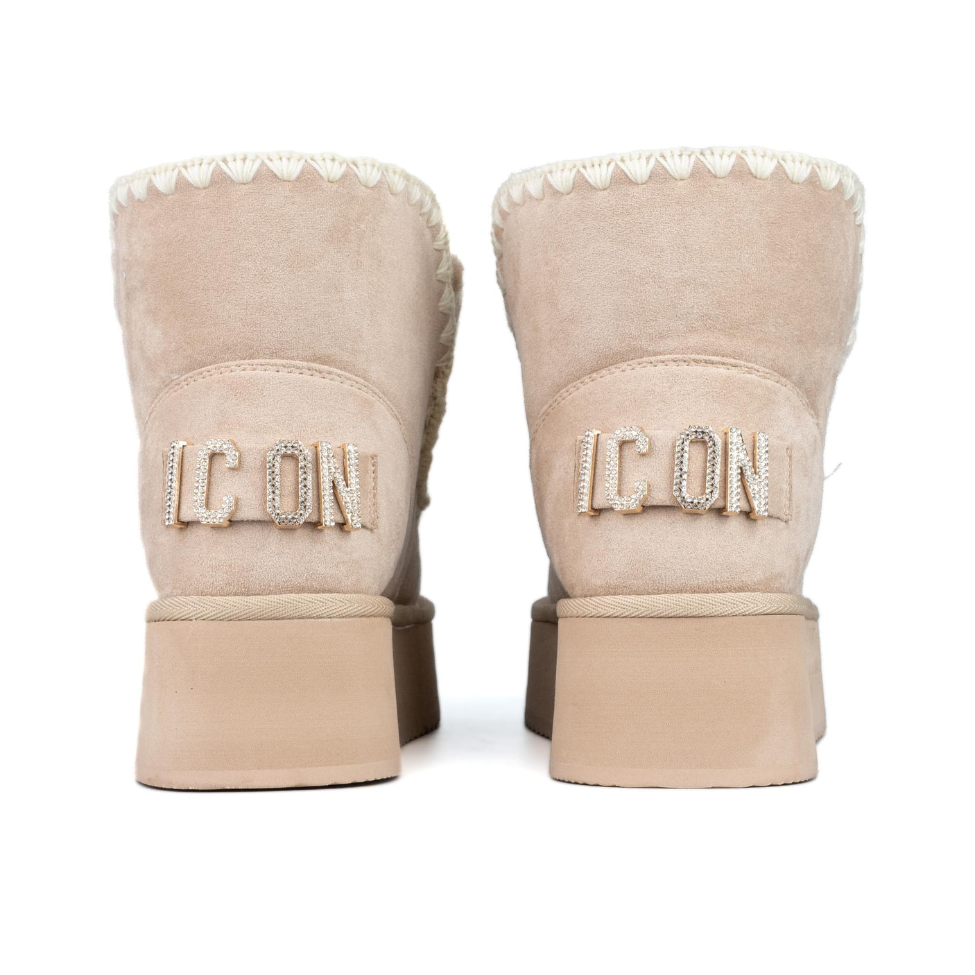 ICON Stivale Platform Pelliccia Beige IC05265SD