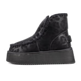 ICON Stivale Platform Pelliccia Nero Animalier IC05266SD