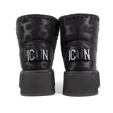 ICON Stivale Platform Pelliccia Nero Animalier IC05266SD