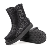 ICON Stivaletto Pelliccia Ecopelle Nero Animalier IC05267SD