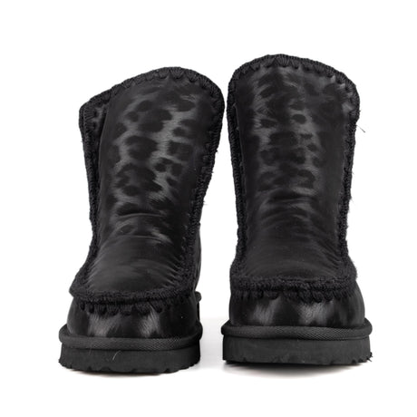 ICON Stivaletto Pelliccia Ecopelle Nero Animalier IC05267SD