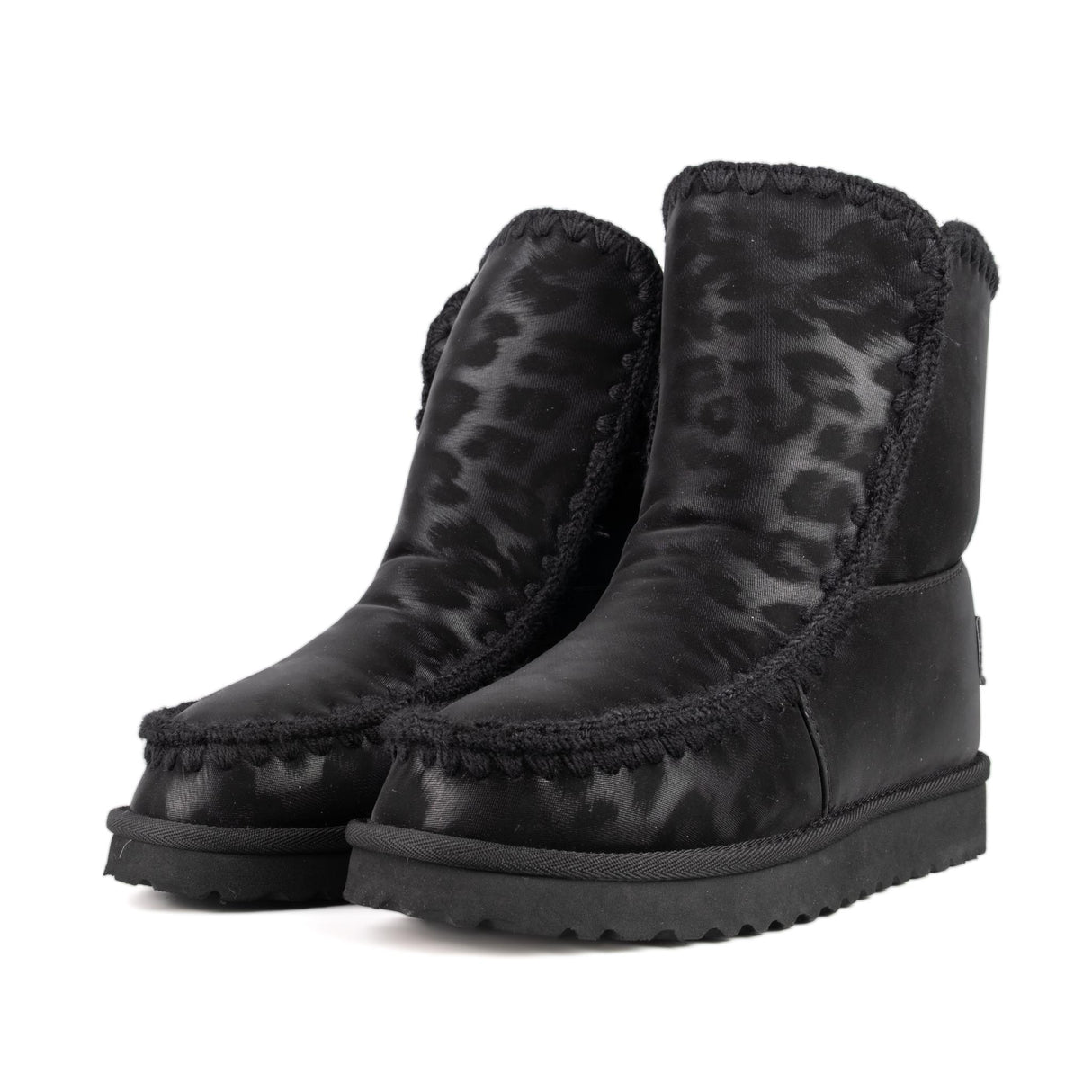 ICON Stivaletto Pelliccia Ecopelle Nero Animalier IC05267SD
