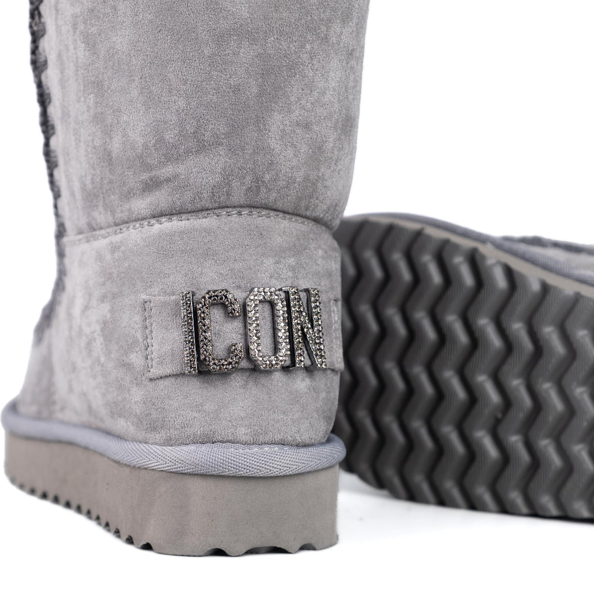 ICON Stivaletto Pelliccia Grigio IC04412SD