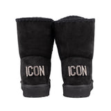 ICON Stivaletto Pelliccia Nero IC04412SD