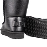 ICON Stivaletto Pelliccia Satinato Nero IC05263SD