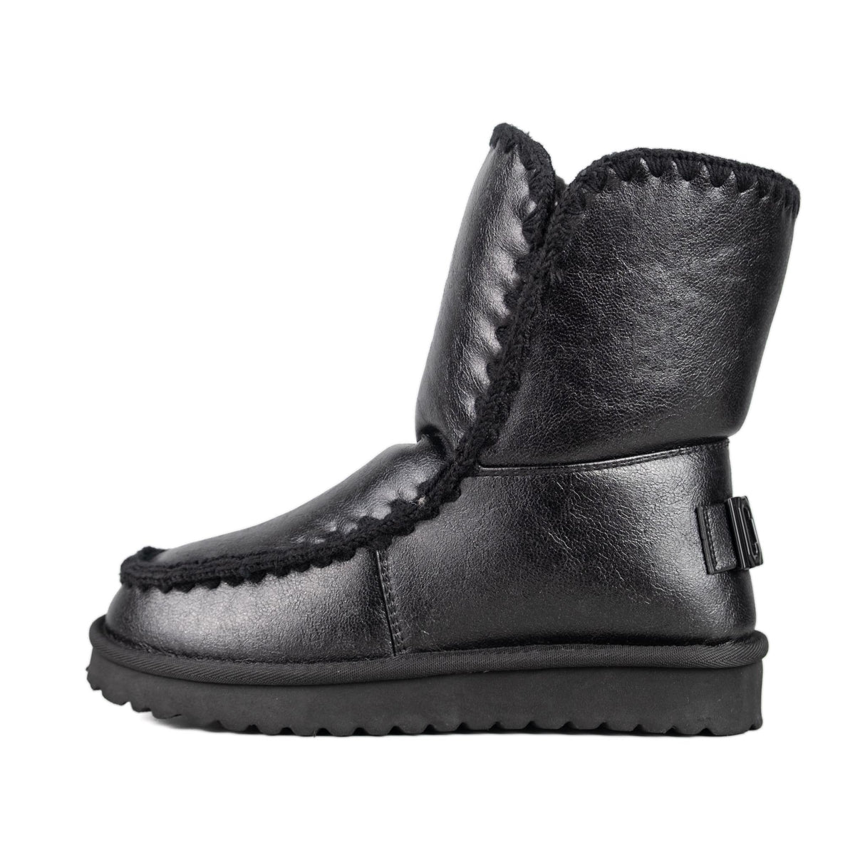 ICON Stivaletto Pelliccia Satinato Nero IC05263SD