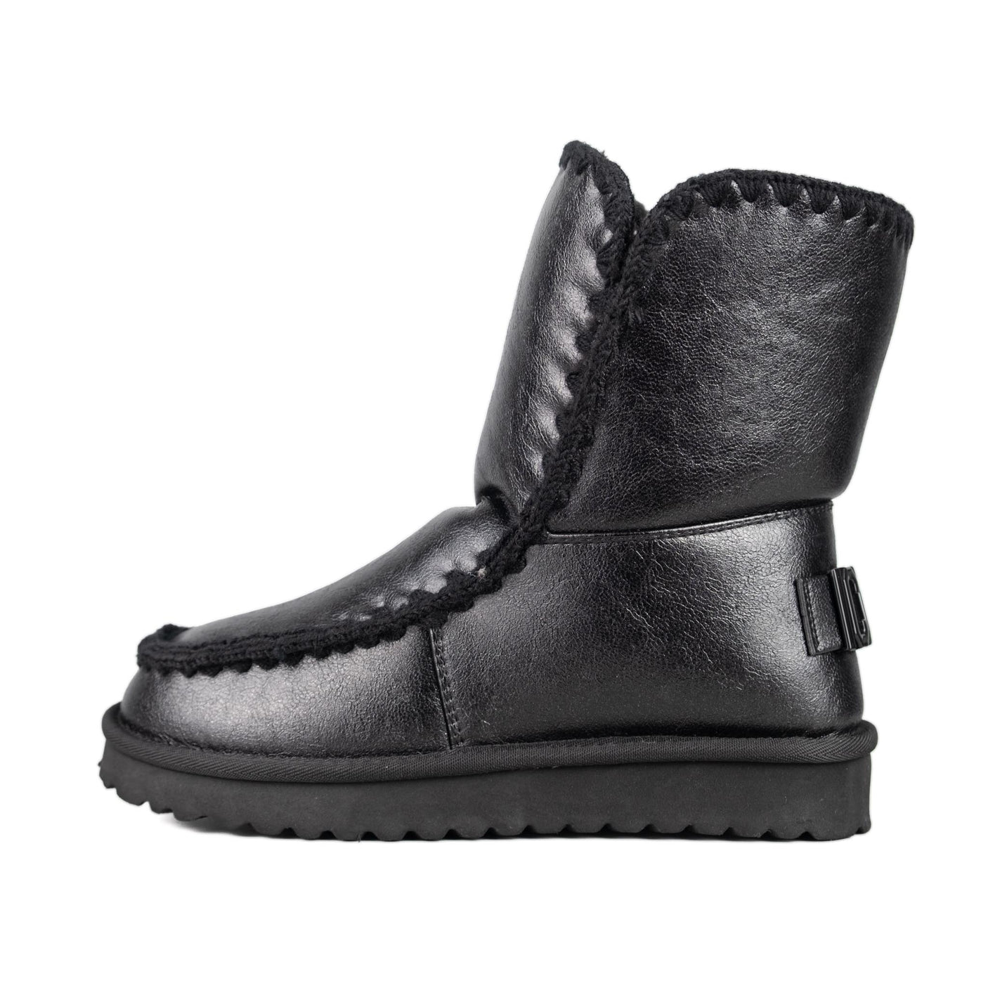 ICON Stivaletto Pelliccia Satinato Nero IC05263SD