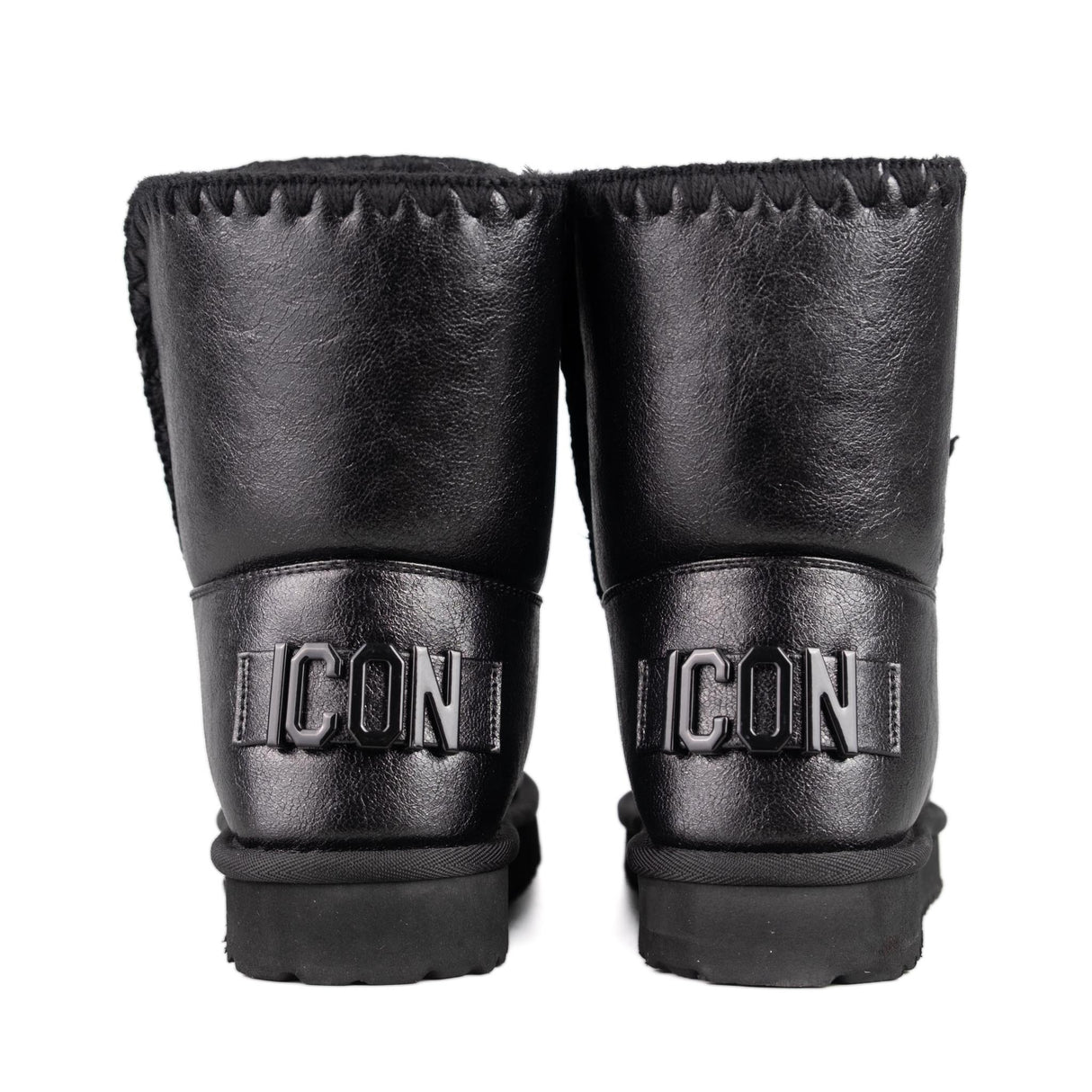 ICON Stivaletto Pelliccia Satinato Nero IC05263SD