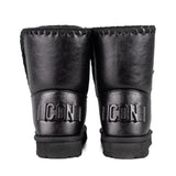 ICON Stivaletto Pelliccia Satinato Nero IC05263SD