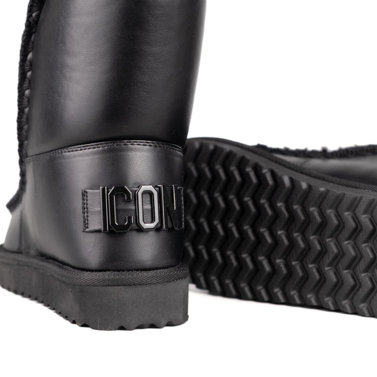 ICON Stivale Pelliccia Ecopelle Nero IC7105SD