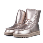 ICON Rose Gold Satin Fur Ankle Boot IC05263SD