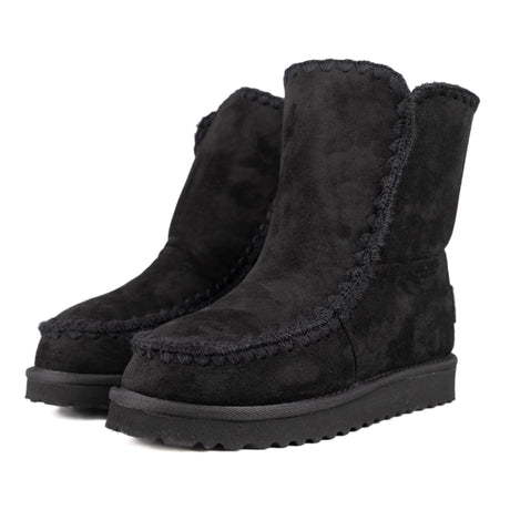 ICON Stivaletto Pelliccia Nero IC04412SD