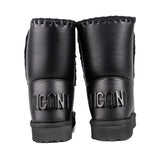 ICON Stivale Pelliccia Ecopelle Nero IC7105SD