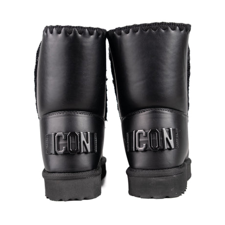 ICON Stivale Pelliccia Ecopelle Nero IC7105SD