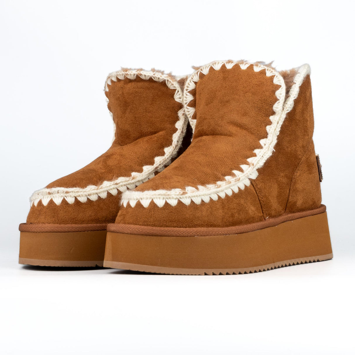 ICON Stivale Platform Pelliccia Biscotto IC05265SD