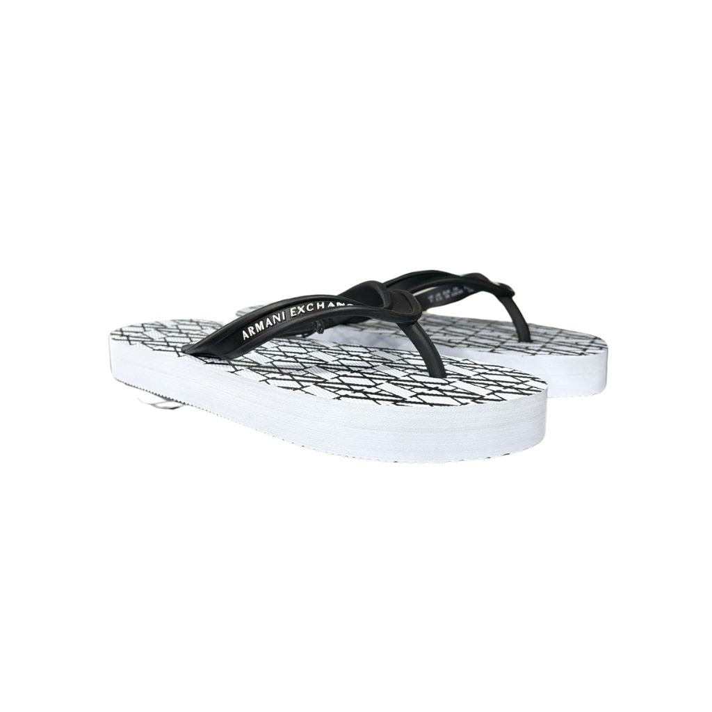Armani Exchange Infradito Bianco/Nero XDQ010XV700 K488