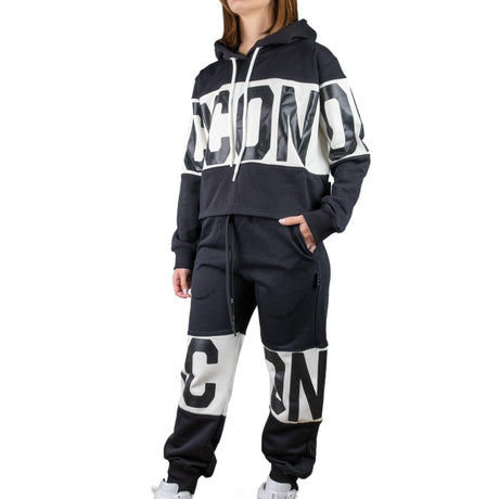 ICON Pantalone Logo Nero ICDF2W6P007
